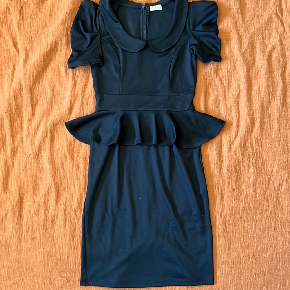 Black Peplum Céine by champion size M formal dress